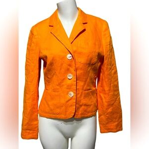 Orange Lauren Ralph Lauren Orange Petite Blazer